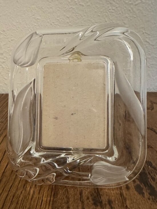 Mikasa Other - Mikasa Crystal Photo Frame Frosted Tulip Design Vintage